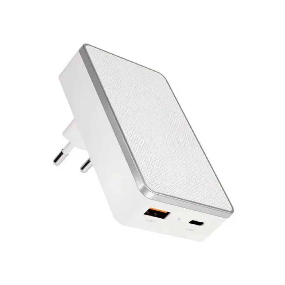 Сетевое зарядное устройство VLP Dual Wall Charger 20W, PD, QC, USB-C + USB-A, белый